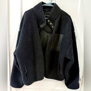 Fabletics Black Sherpa Jacket